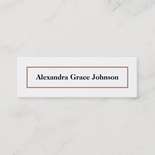 カスタム卒業ステータスカード(白/金ゴールド) コーリングカード (正面)