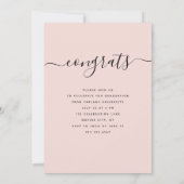 カスタム卒業スモダントエレガントの写真 招待状 (裏面)