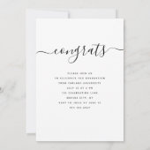 カスタム卒業スモダントエレガントの写真 招待状 (裏面)