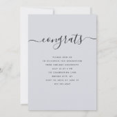 カスタム卒業スモダントエレガントの写真 招待状 (裏面)