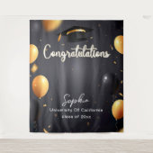 カスタム卒業パーティー2025年12月、パーティー背景 タペストリー (正面)