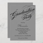 カスタム卒業党招待状 招待状 (正面/裏面)