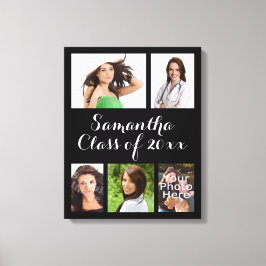 カスタム卒業写真コラージュキャンバスプリント キャンバスプリント