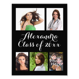 カスタム卒業写真コラージュ フォトプリント           