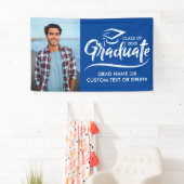 カスタム卒業写真スクールカラーモダン卒業 横断幕 (インサイチュ)