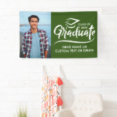 カスタム卒業写真スクールカラーモダン卒業 横断幕 (インサイチュ)