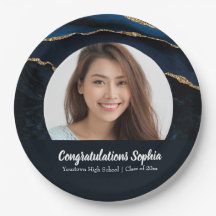 カスタム卒業写真マーブルアガテブルー