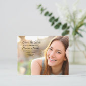 カスタム卒業写真救日前 ポストカード (スタンド正面)