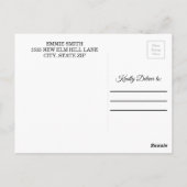 カスタム卒業写真救日前 ポストカード (裏面)