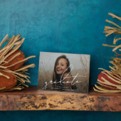 カスタム卒業写真記念ギフト卒業 フォトプラーク (側面)