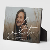 カスタム卒業写真記念ギフト卒業 フォトプラーク (側面)