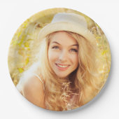 カスタム卒業写真 ペーパープレート (正面)