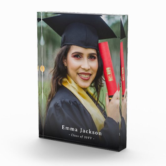 カスタム卒業名パーソナライズされたとフォトブロック フォトブロック (右)