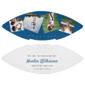 カスタム卒業大学フォトサッカー アメリカンフットボール (パネル)