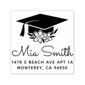 カスタム卒業差出人住所 セルフインキングスタンプ (デザイン)