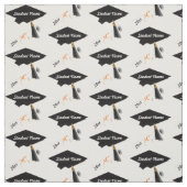 カスタム卒業式キャップと卒業証書 ファブリック (見本)