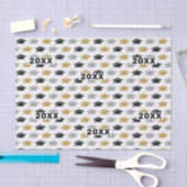 カスタム卒業式キャップトリオパターン 薄葉紙 (クラフト)