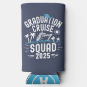 カスタム卒業式クルーズスクワッドトリップグループ スリム缶クーラー (裏面)