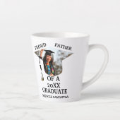 カスタム卒業式タッセル写真誇りを持った父 カフェラテマグ (右)