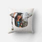 カスタム卒業式タッセル写真誇りを持った父 クッション (裏面)