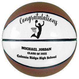 カスタム卒業式バスケッパーソナライズされたトル バスケットボール