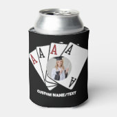 カスタム卒業式パパーソナライズされたイラ 缶クーラー (缶正面)