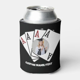 カスタム卒業式パパーソナライズされたイラ 缶クーラー