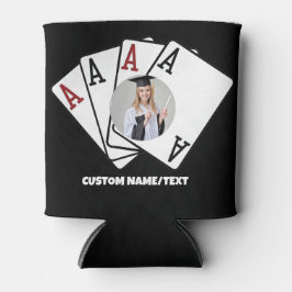 カスタム卒業式パパーソナライズされたイラ 缶クーラー