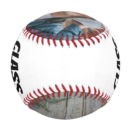 カスタム卒業式パーソナライズされたの授業 野球ボール (裏面)