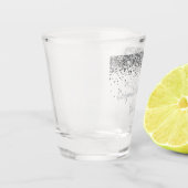 カスタム卒業式パーティラパーソナライズされたードシルバー ショットグラス (左)