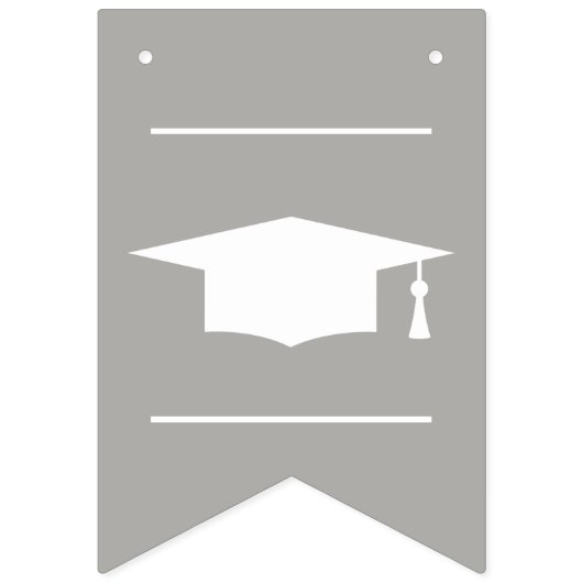 カスタム卒業式パーティーバナーフラグ バンティングフラッグ (第1の旗)