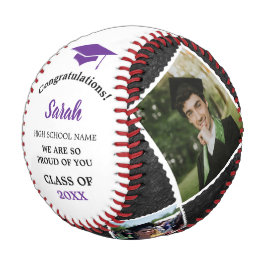 カスタム卒業式4 2025年の写真教室 | パープル 野球ボール