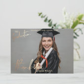 カスタム卒業感謝の写真カード サンキューカード (スタンド正面)