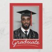 カスタム卒業招待状カード | クラシックデザイン 招待状 (正面)