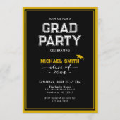 カスタム卒業招待状カード | クラシックデザイン 招待状 (裏面)