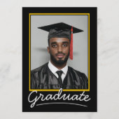 カスタム卒業招待状カード | クラシックデザイン 招待状 (正面)