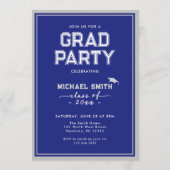 カスタム卒業招待状カード | クラシックデザイン 招待状 (裏面)