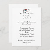 カスタム卒業招待状 – 卒業証書 インビテーションポストカード (正面/裏面)