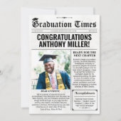 カスタム卒業新聞ユニーク卒業カード シーズンカード (正面)