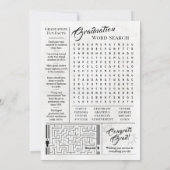 カスタム卒業新聞ユニーク卒業カード シーズンカード (裏面)