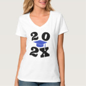 カスタム卒業生の年のカスタマイズ可能 Tシャツ (正面)