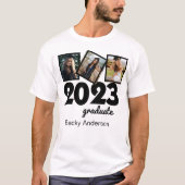 カスタム卒業生3名フォトコラージュ Tシャツ (正面)