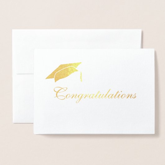 カスタム卒業生 箔カード (封筒付き正面)