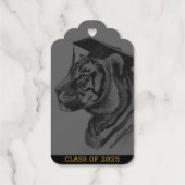 カスタム卒業箔メッセージカード ギフトタグ (裏面)