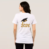カスタム卒業記念フォトTシャツ 2026年卒 トライブレンドTシャツ (裏面全面)