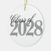 カスタム卒業 |シンプルの学年 セラミックオーナメント (左)