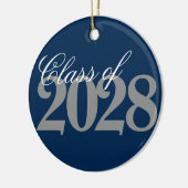 カスタム卒業 |ネイビーブルーグレーグラードキープサケ セラミックオーナメント (左)