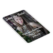 カスタム卒業Save the Date Photo Magnet マグネット (右側)