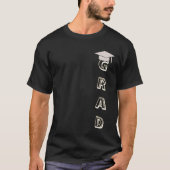 カスタム卒業Tシャツ - 名前入りプリントTシャツギフト Tシャツ (正面)