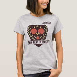 カスタム卓球チームネームクラブリーグ Tシャツ